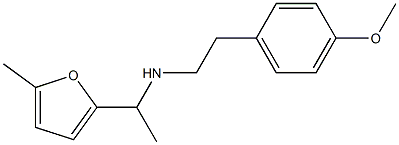 [2-(4-methoxyphenyl)ethyl][1-(5-methylfuran-2-yl)ethyl]amine,,结构式