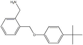 [2-(4-tert-butylphenoxymethyl)phenyl]methanamine 化学構造式