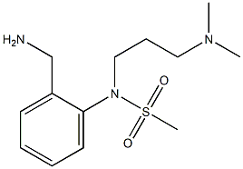  [2-(aminomethyl)phenyl]-N-[3-(dimethylamino)propyl]methanesulfonamide