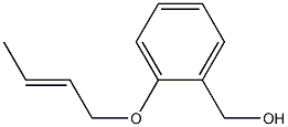 [2-(but-2-en-1-yloxy)phenyl]methanol,,结构式