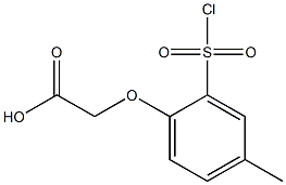 [2-(chlorosulfonyl)-4-methylphenoxy]acetic acid Structure