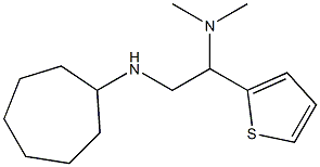 [2-(cycloheptylamino)-1-(thiophen-2-yl)ethyl]dimethylamine,,结构式