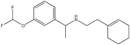 [2-(cyclohex-1-en-1-yl)ethyl]({1-[3-(difluoromethoxy)phenyl]ethyl})amine