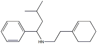 [2-(cyclohex-1-en-1-yl)ethyl](3-methyl-1-phenylbutyl)amine Structure