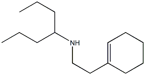 [2-(cyclohex-1-en-1-yl)ethyl](heptan-4-yl)amine Structure