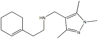 [2-(cyclohex-1-en-1-yl)ethyl][(1,3,5-trimethyl-1H-pyrazol-4-yl)methyl]amine,,结构式