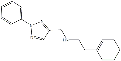 [2-(cyclohex-1-en-1-yl)ethyl][(2-phenyl-2H-1,2,3-triazol-4-yl)methyl]amine Structure