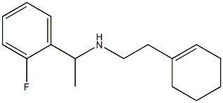 [2-(cyclohex-1-en-1-yl)ethyl][1-(2-fluorophenyl)ethyl]amine Structure