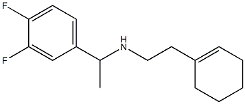 [2-(cyclohex-1-en-1-yl)ethyl][1-(3,4-difluorophenyl)ethyl]amine Structure