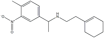 [2-(cyclohex-1-en-1-yl)ethyl][1-(4-methyl-3-nitrophenyl)ethyl]amine Structure