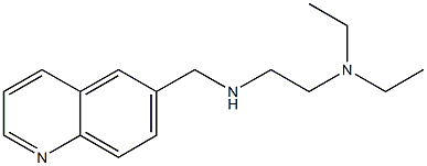 [2-(diethylamino)ethyl](quinolin-6-ylmethyl)amine Structure