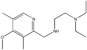 [2-(diethylamino)ethyl][(4-methoxy-3,5-dimethylpyridin-2-yl)methyl]amine,,结构式