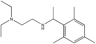 [2-(diethylamino)ethyl][1-(2,4,6-trimethylphenyl)ethyl]amine,,结构式