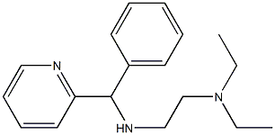 [2-(diethylamino)ethyl][phenyl(pyridin-2-yl)methyl]amine,,结构式
