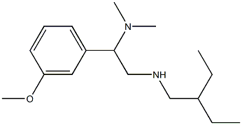 [2-(dimethylamino)-2-(3-methoxyphenyl)ethyl](2-ethylbutyl)amine,,结构式