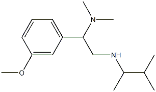 [2-(dimethylamino)-2-(3-methoxyphenyl)ethyl](3-methylbutan-2-yl)amine Struktur