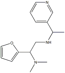[2-(dimethylamino)-2-(furan-2-yl)ethyl][1-(pyridin-3-yl)ethyl]amine 化学構造式