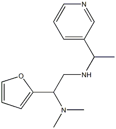 [2-(dimethylamino)-2-(furan-2-yl)ethyl][1-(pyridin-3-yl)ethyl]amine,,结构式