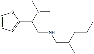 [2-(dimethylamino)-2-(thiophen-2-yl)ethyl](2-methylpentyl)amine Structure