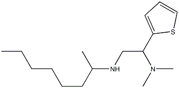 [2-(dimethylamino)-2-(thiophen-2-yl)ethyl](octan-2-yl)amine 结构式