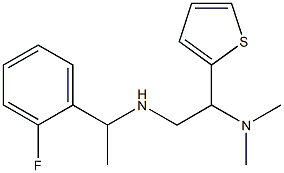 [2-(dimethylamino)-2-(thiophen-2-yl)ethyl][1-(2-fluorophenyl)ethyl]amine|