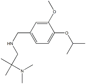 [2-(dimethylamino)-2-methylpropyl]({[3-methoxy-4-(propan-2-yloxy)phenyl]methyl})amine 结构式