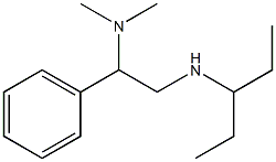 [2-(dimethylamino)-2-phenylethyl](pentan-3-yl)amine,,结构式