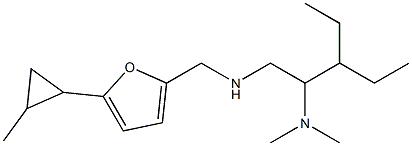 [2-(dimethylamino)-3-ethylpentyl]({[5-(2-methylcyclopropyl)furan-2-yl]methyl})amine