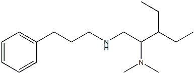 [2-(dimethylamino)-3-ethylpentyl](3-phenylpropyl)amine 化学構造式
