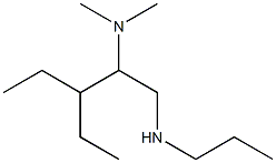 [2-(dimethylamino)-3-ethylpentyl](propyl)amine,,结构式