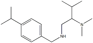 [2-(dimethylamino)-3-methylbutyl]({[4-(propan-2-yl)phenyl]methyl})amine Structure