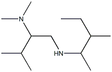 [2-(dimethylamino)-3-methylbutyl](3-methylpentan-2-yl)amine,,结构式