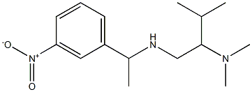 [2-(dimethylamino)-3-methylbutyl][1-(3-nitrophenyl)ethyl]amine,,结构式