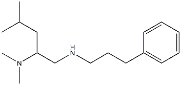 [2-(dimethylamino)-4-methylpentyl](3-phenylpropyl)amine,,结构式