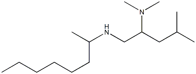 [2-(dimethylamino)-4-methylpentyl](octan-2-yl)amine 结构式