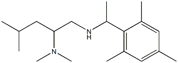 [2-(dimethylamino)-4-methylpentyl][1-(2,4,6-trimethylphenyl)ethyl]amine 结构式