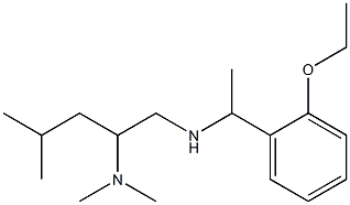 [2-(dimethylamino)-4-methylpentyl][1-(2-ethoxyphenyl)ethyl]amine Struktur