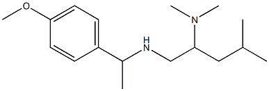 [2-(dimethylamino)-4-methylpentyl][1-(4-methoxyphenyl)ethyl]amine,,结构式
