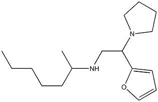 [2-(furan-2-yl)-2-(pyrrolidin-1-yl)ethyl](heptan-2-yl)amine Structure