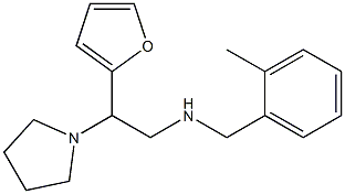[2-(furan-2-yl)-2-(pyrrolidin-1-yl)ethyl][(2-methylphenyl)methyl]amine,,结构式
