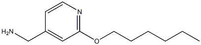 [2-(hexyloxy)pyridin-4-yl]methanamine 化学構造式