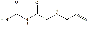 [2-(prop-2-en-1-ylamino)propanoyl]urea 结构式