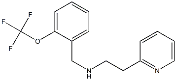 [2-(pyridin-2-yl)ethyl]({[2-(trifluoromethoxy)phenyl]methyl})amine 化学構造式