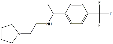 [2-(pyrrolidin-1-yl)ethyl]({1-[4-(trifluoromethyl)phenyl]ethyl})amine Structure