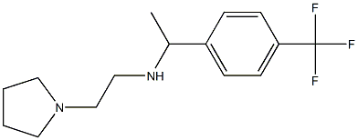 [2-(pyrrolidin-1-yl)ethyl]({1-[4-(trifluoromethyl)phenyl]ethyl})amine 结构式