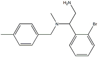 [2-amino-1-(2-bromophenyl)ethyl](methyl)[(4-methylphenyl)methyl]amine Structure