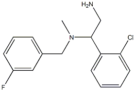 [2-amino-1-(2-chlorophenyl)ethyl][(3-fluorophenyl)methyl]methylamine Structure