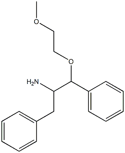 [2-amino-1-(2-methoxyethoxy)-3-phenylpropyl]benzene Structure