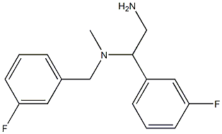 [2-amino-1-(3-fluorophenyl)ethyl][(3-fluorophenyl)methyl]methylamine Structure