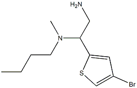 [2-amino-1-(4-bromothiophen-2-yl)ethyl](butyl)methylamine,,结构式